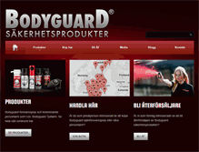 Tablet Screenshot of bodyguard.se