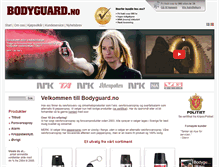 Tablet Screenshot of bodyguard.no